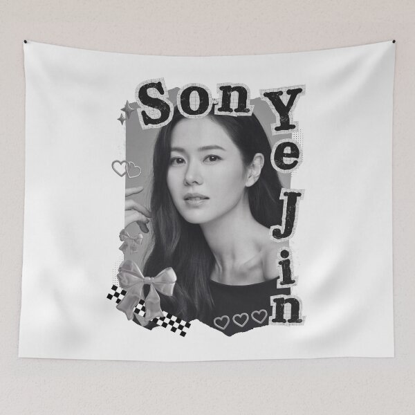 Item preview, Son Ye-jin Korean Actress Black and White Collage Design designed and sold by AJUNICE STUDIO.