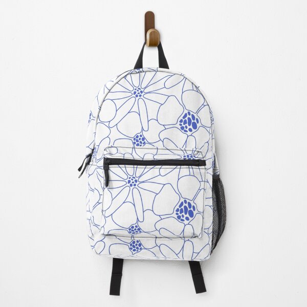 Item preview, Blue Floral Outline Pattern | Modern Botanical Design designed and sold by anisgott.