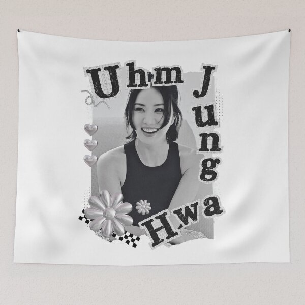 Item preview, Uhm Jung-hwa Korean Actress Black and White Collage Design designed and sold by AJUNICE STUDIO.