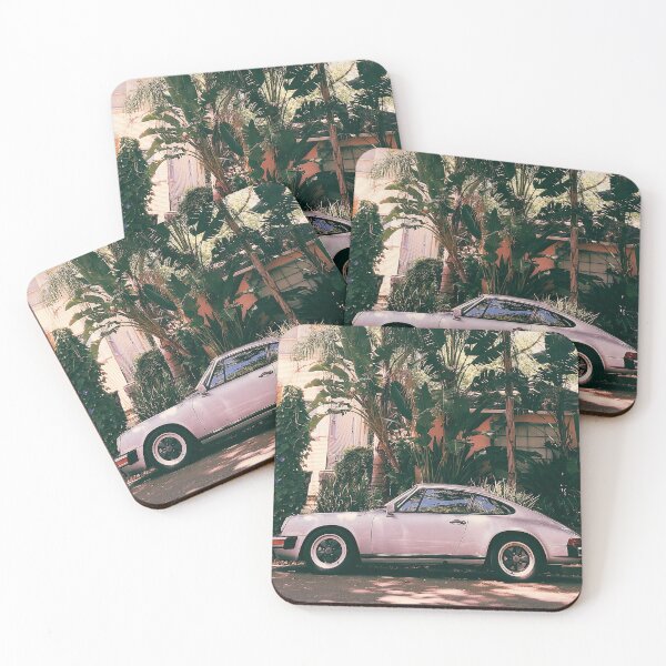 Item preview, A classic racing car with style under palm trees designed and sold by Mauswohn.