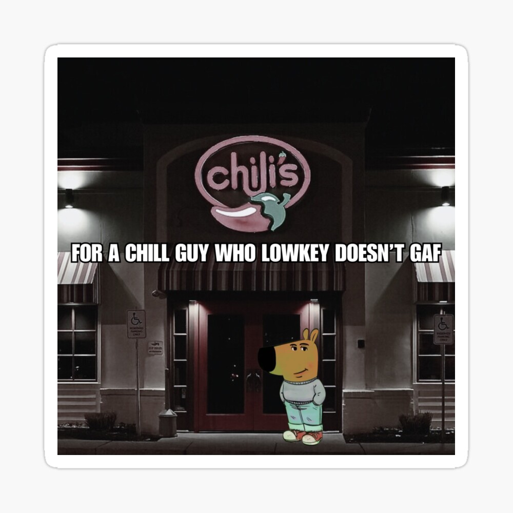 Chill Guy At Chili's Pin