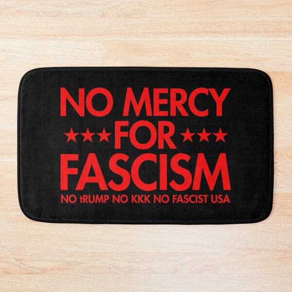 Item preview, No Mercy For Fascism - No tRump No KKK No Fascist USA (red) designed and sold by Thelittlelord.