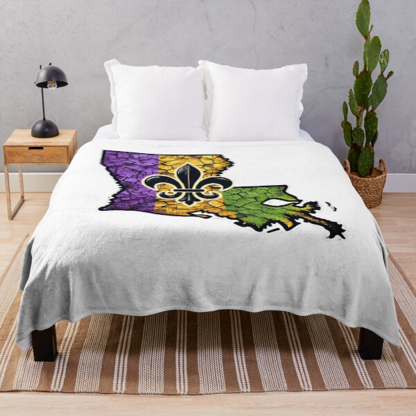 Item preview, Louisiana State Mardi Gras Design with Fleur-de-Lis - Distressed Festival designed and sold by BlankCanvasHaHa.