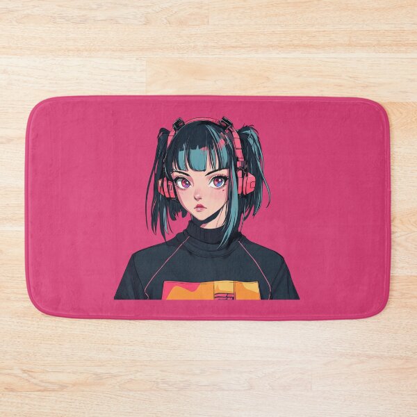 Item preview,  Anime girl Cyberpunk Neon Nights designed and sold by MOONE FLOWER.
