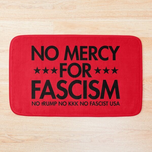 Item preview, No Mercy For Fascism - No tRump No KKK No Fascist USA (black 2.0) designed and sold by Thelittlelord.