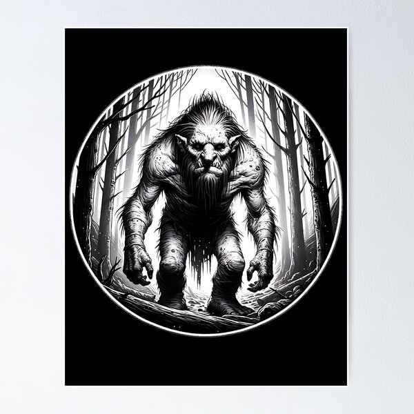 Item preview, Old Scary Troll in a Forest designed and sold by ReneMM.