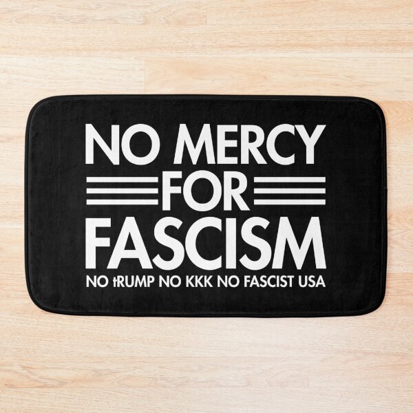 Item preview, No Mercy For Fascism - No tRump No KKK No Fascist USA - white designed and sold by Thelittlelord.