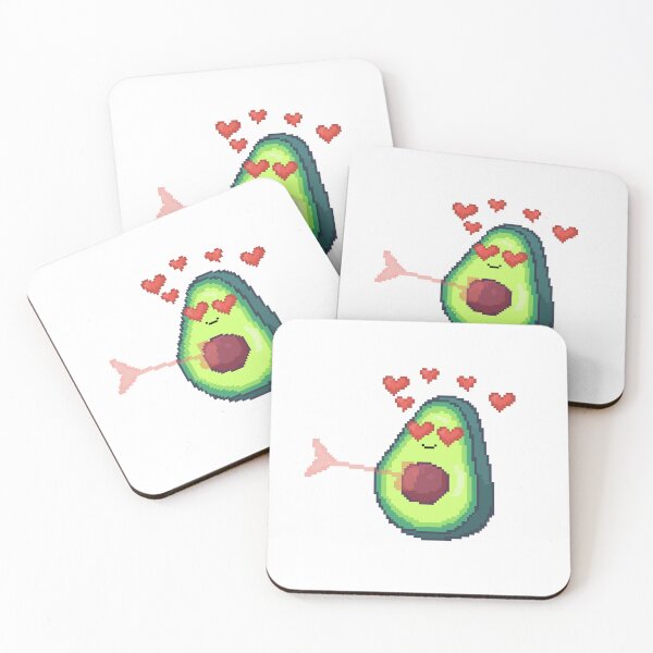 Item preview, pixel art of kawaii avocado arrowed by cupid with a heart arrow victim of love love spell designed and sold by ZerpaGiovanna.