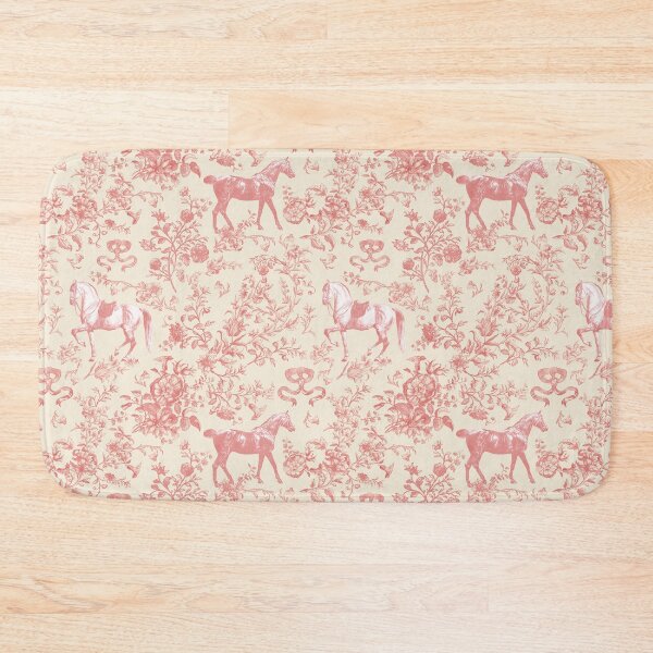 Item preview, Elegant Classy Vintage Red Horses Floral Toile designed and sold by tanjica.