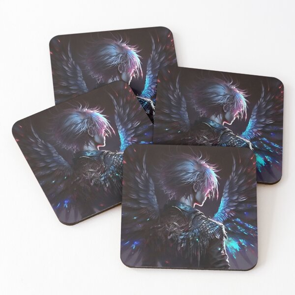Item preview, Dark Angel of Light: Neon Wings of Mystery designed and sold by Amr Siam.