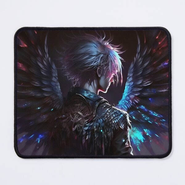 Item preview, Dark Angel of Light: Neon Wings of Mystery designed and sold by Amr Siam.