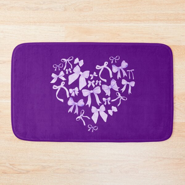 Item preview, Purple Coquette Bows Heart designed and sold by Caring Hearts.