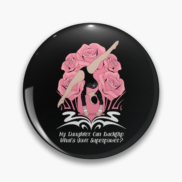 Item preview, My Daughter Can Backflip What’s Your Superpower? Funny gifts for gymnastic dad designed and sold by MikeKart.