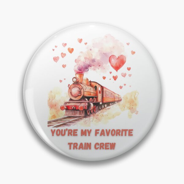 Aperçu de l'œuvre VOUS ÊTES MON ÉQUIPAGE DE TRAIN PRÉFÉRÉ, le meilleur cadeau pour la Saint-Valentin pour l'équipage du train créée et vendue par FelkMariShop.