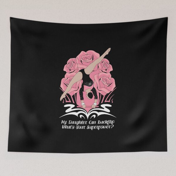 Item preview, My Daughter Can Backflip What’s Your Superpower? Funny gifts for gymnastic dad designed and sold by MikeKart.