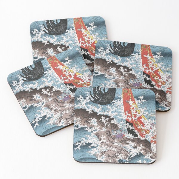 Item preview, The story of ship captain Yojibei - Tile 1 | Utagawa Kuniyoshi | Ukiyo-e designed and sold by LaMadeleine.