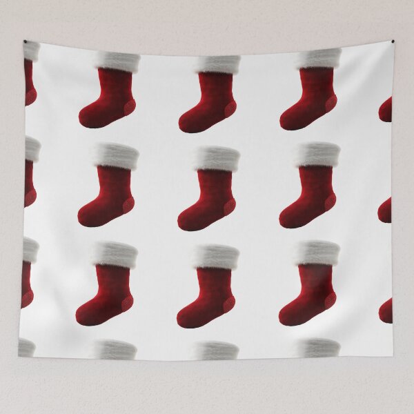 Item preview, Christmas Sock Sticker Logo, Icon, Sign, Illustration, Wall arts, Art Prints and More designed and sold by Kevin Lou.
