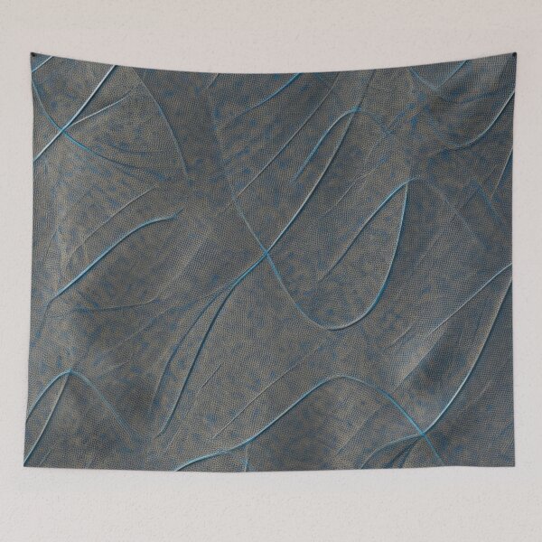 Item preview, Organic Lines with Blue Accents designed and sold by Rui Fernandes.