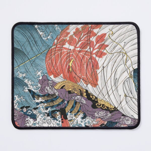 Item preview, The story of ship captain Yojibei - Tile 2 | Utagawa Kuniyoshi | Ukiyo-e designed and sold by LaMadeleine.