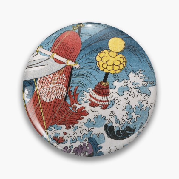 Item preview, The story of ship captain Yojibei - Tile 3 | Utagawa Kuniyoshi | Ukiyo-e designed and sold by LaMadeleine.