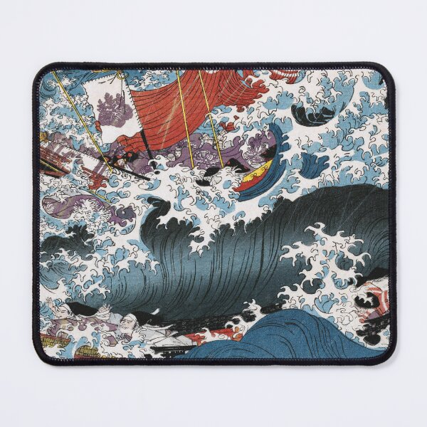 Item preview, The story of ship captain Yojibei - Tile 3 | Utagawa Kuniyoshi | Ukiyo-e designed and sold by LaMadeleine.