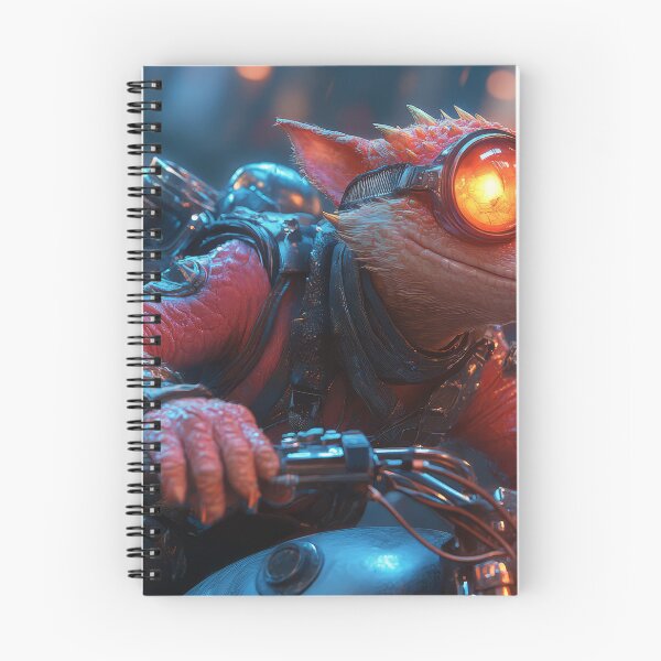 Item preview, fantasy lizard on a motorbike designed and sold by EgonZ9.