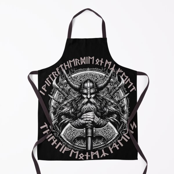 Item preview, Viking inspired design, with skeletons, zombies, horror swords and shields and runes, classic t-shit designed and sold by blackdoggdesign.