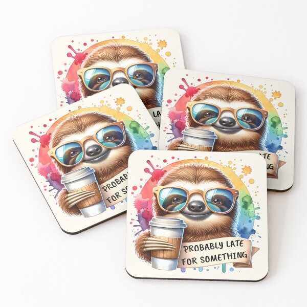 Item preview, Chill Sloth: Probably Late for Something designed and sold by Margival.