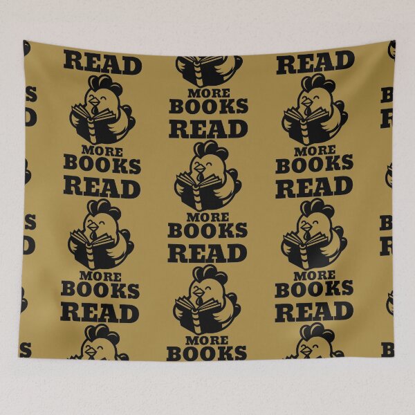Item preview, Read More Books Reading Chicken Funny Reader Bookworm Book Lover designed and sold by KLArtzStore.