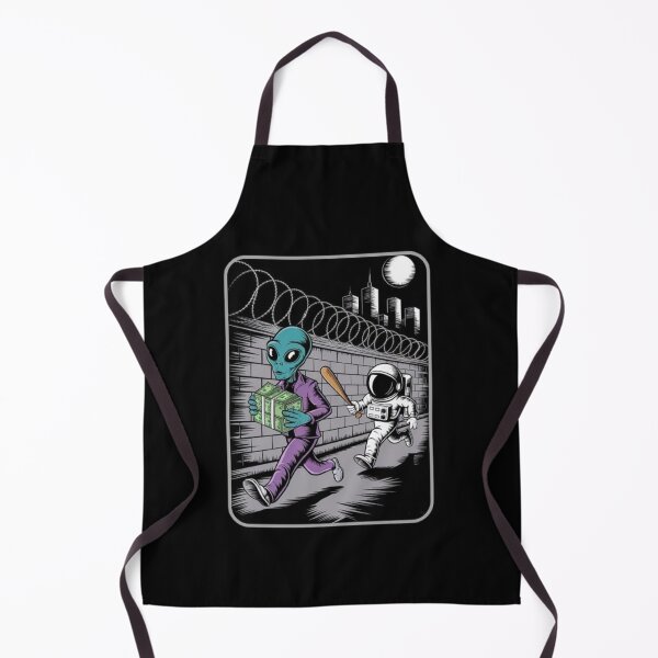 Item preview, Alien Heist Under Moonlight - Futuristic Urban Art designed and sold by love3617.