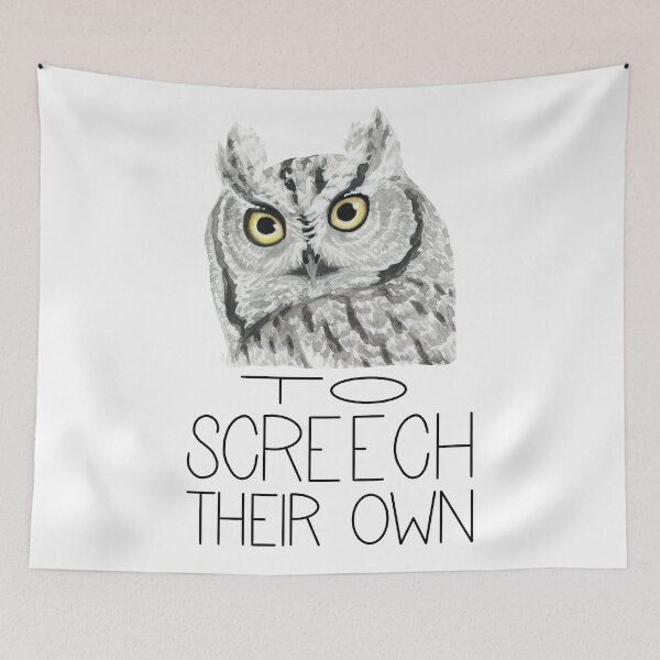Item preview, To Screech Their Own (Western Screech Owl) designed and sold by LauraWolfArtist.
