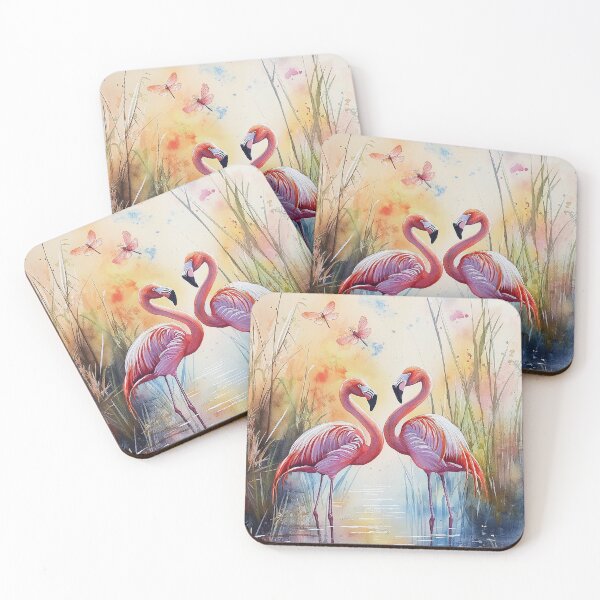 Item preview, 2 Flamingoes in the Marshland designed and sold by laurashawart.