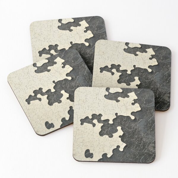 Item preview, Puzzle outline black and white designed and sold by LazyLifestyle.