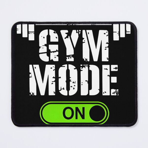 Item preview, Gym Mode On – Barbell & Switch Bold Design designed and sold by FocusedPatterns.