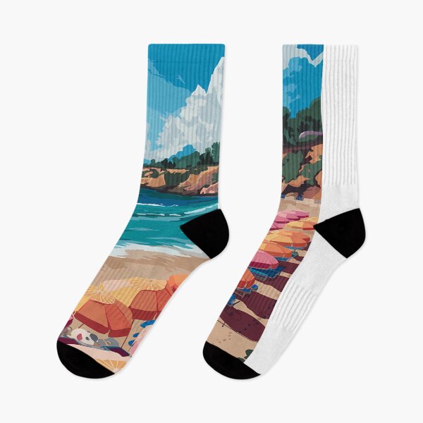 Item preview, Relax This Summer on a Stunning Beach with Vibrant Umbrellas   designed and sold by AHMEDMAMADO.