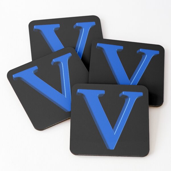 Item preview, The Letter V Dimensional Blue designed and sold by Art in My Loft.