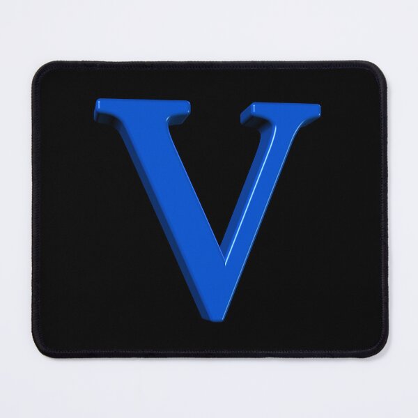 Item preview, The Letter V Dimensional Blue designed and sold by Art in My Loft.