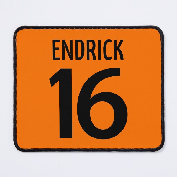 Item preview, Football Player #16 | Soccer Sports (Black Design / Orange BG) designed and sold by FilipeFerreira.
