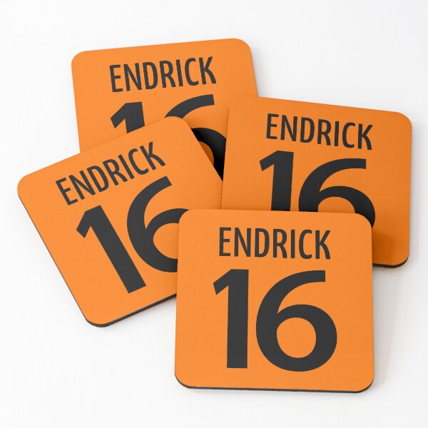 Item preview, Football Player #16 | Soccer Sports (Black Design / Orange BG) designed and sold by FilipeFerreira.