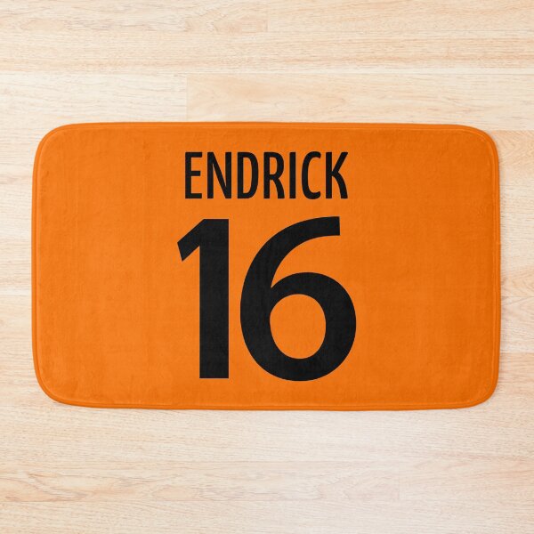 Item preview, Football Player #16 | Soccer Sports (Black Design / Orange BG) designed and sold by FilipeFerreira.