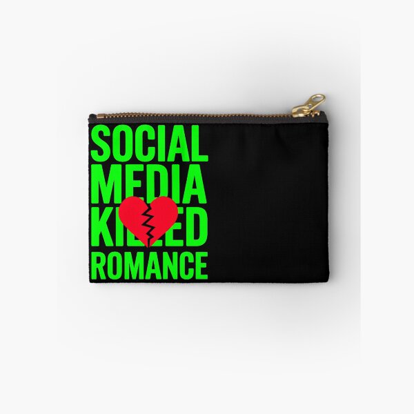 Item preview, Social Media Killed Romance Bold Statement Love designed and sold by Amanda's Factory.