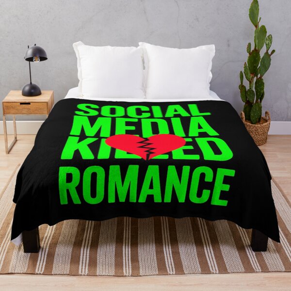 Item preview, Social Media Killed Romance Bold Statement Love designed and sold by Amanda's Factory.