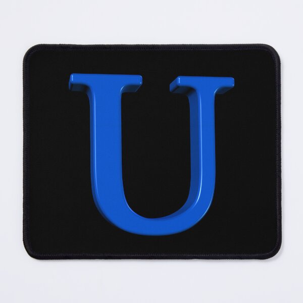 Item preview, The Letter U Dimensional Blue 5748 designed and sold by Art in My Loft.
