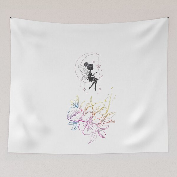 Item preview, fairy on the moon designed and sold by jkrphoto.