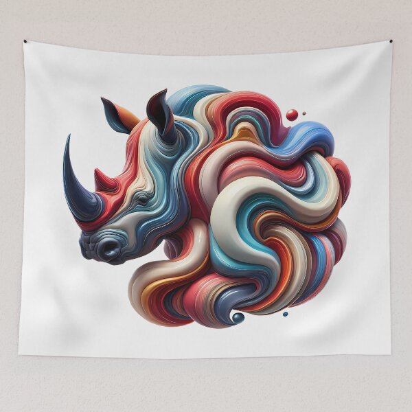 Item preview, "Fluid Rhino" designed and sold by Tecno-Art-Land.