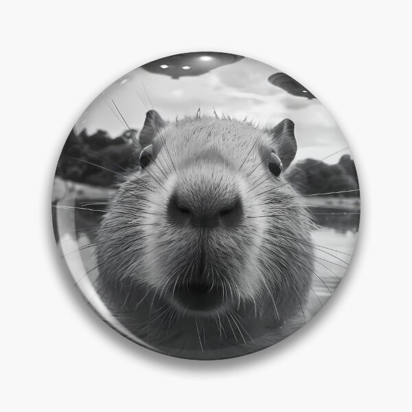 Item preview, Funny Graphic Capybara Selfie with UFOs Weird designed and sold by FunnyHumorTees.