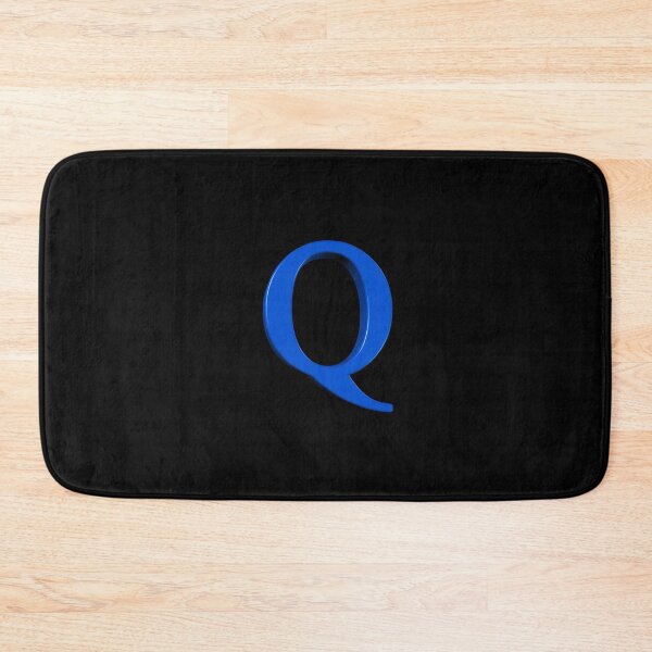 Item preview, The Letter Q Dimensional Blue designed and sold by Art in My Loft.