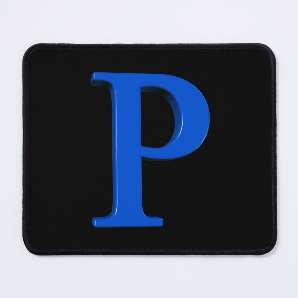 Item preview, The Letter P Dimensional Blue designed and sold by Art in My Loft.