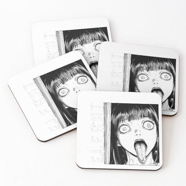 Item preview, Flesh and Desire – black and white horror manga anime girl designed and sold by ForsakenFrames.
