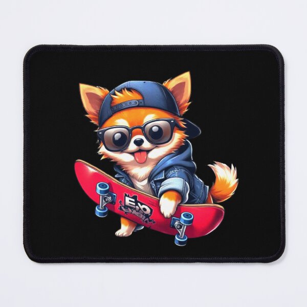 Item preview, Funny Chihuahua Skateboard Dog Skating Dog Lover Graphic designed and sold by Creat-Des.
